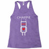 chappie robot movie logo Racerback Tank