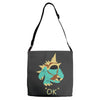 ok (2) Adjustable Strap Totes