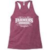 farmer's daughter funny Racerback Tank