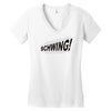 schwing! Women's V-Neck T-Shirt