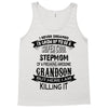 Super Cool Stepmom Of A Freaking Awesome Grandson Tank Top