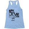 ride the wave california Racerback Tank