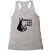 crazy cat lady Racerback Tank