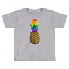 rainbow pineaplle Toddler T-shirt