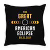 Great American Solar Eclipse 2017 Throw Pillow