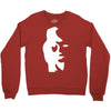 sax player lady face optical illusion Crewneck Sweatshirt