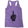 Flipping Someone Off Racerback Tank
