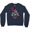 mr topstache vs jthree Crewneck Sweatshirt