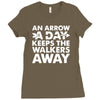 an arrow a day zombie dary Ladies Fitted T-Shirt