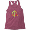 peace simbol Racerback Tank
