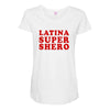 Latina Super Shero Maternity Scoop Neck T-shirt