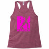 run harder gym workout Racerback Tank