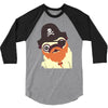 pug in a crew 3/4 Sleeve Shirt