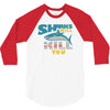 sharks will kill you 3/4 Sleeve Shirt