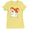 hamtaro Ladies Fitted T-Shirt
