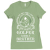 Golfer Brother Ladies Fitted T-Shirt