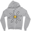flower Zipper Hoodie