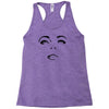 girl eye face black Racerback Tank