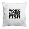 work is for people Throw Pillow