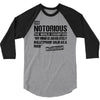 The Notorious 3/4 Sleeve Shirt