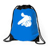 mouse hands ym Drawstring Bags