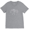 elephant filled pattern cool V-Neck Tee