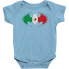 bat man mexican flag mexico logo Baby Onesie