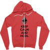 Keep Calm And Hodl Ethereum Zipper Hoodie
