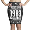 vintage made in 1983 perfectly aged a living legend Pencil Skirts