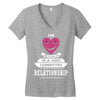 I Am Actually In A Very Commited Relationship Women's V-Neck T-Shirt