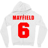 baker mayfield new jersey number Zipper Hoodie