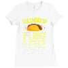 raindrop hot sauce i love tacos a lot Ladies Fitted T-Shirt