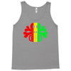 rasta skull and crossbones reggae dub club rave Tank Top