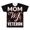 Mom Wife Veteran - Veterans Day T-Shirt Gifts All Over Men's T-shirt