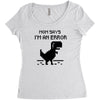 mom says Women's Triblend Scoop T-shirt