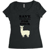 Save The Drama For Your Lama Women's Triblend Scoop T-shirt