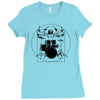 drumer vitruvian Ladies Fitted T-Shirt