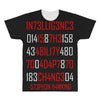 adapt or die encoded (white) All Over Men's T-shirt