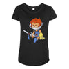 lion ow Maternity Scoop Neck T-shirt