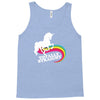 totally straight funny rainbow unicorn gay pride novelty fashion Tank Top