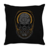 metal disk jockey Throw Pillow