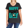 happy father&rsquo;s day 3 Ladies Curvy T-Shirt
