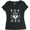 merry wolfmas Women's Triblend Scoop T-shirt