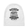 Super Cool Poppy Of A Freaking Awesome Granddaughter Baby Beanies