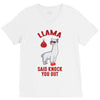 boxing llama V-Neck Tee