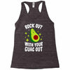 rock out with your guac out Racerback Tank