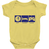 eat,sleep,game Baby Bodysuit