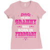 The Best Grammy Was Born In February Ladies Fitted T-Shirt