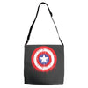 captain america dying bleeding logo Adjustable Strap Totes