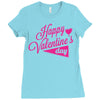 happy valentine's day Ladies Fitted T-Shirt